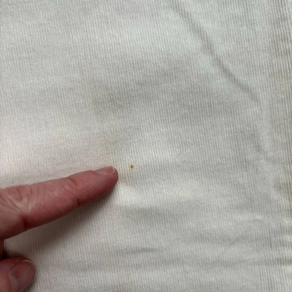 Lilly Pulitzer Corduroy Pants Women Size 10 Stretch Bootcut Off White - Picture 11 of 11